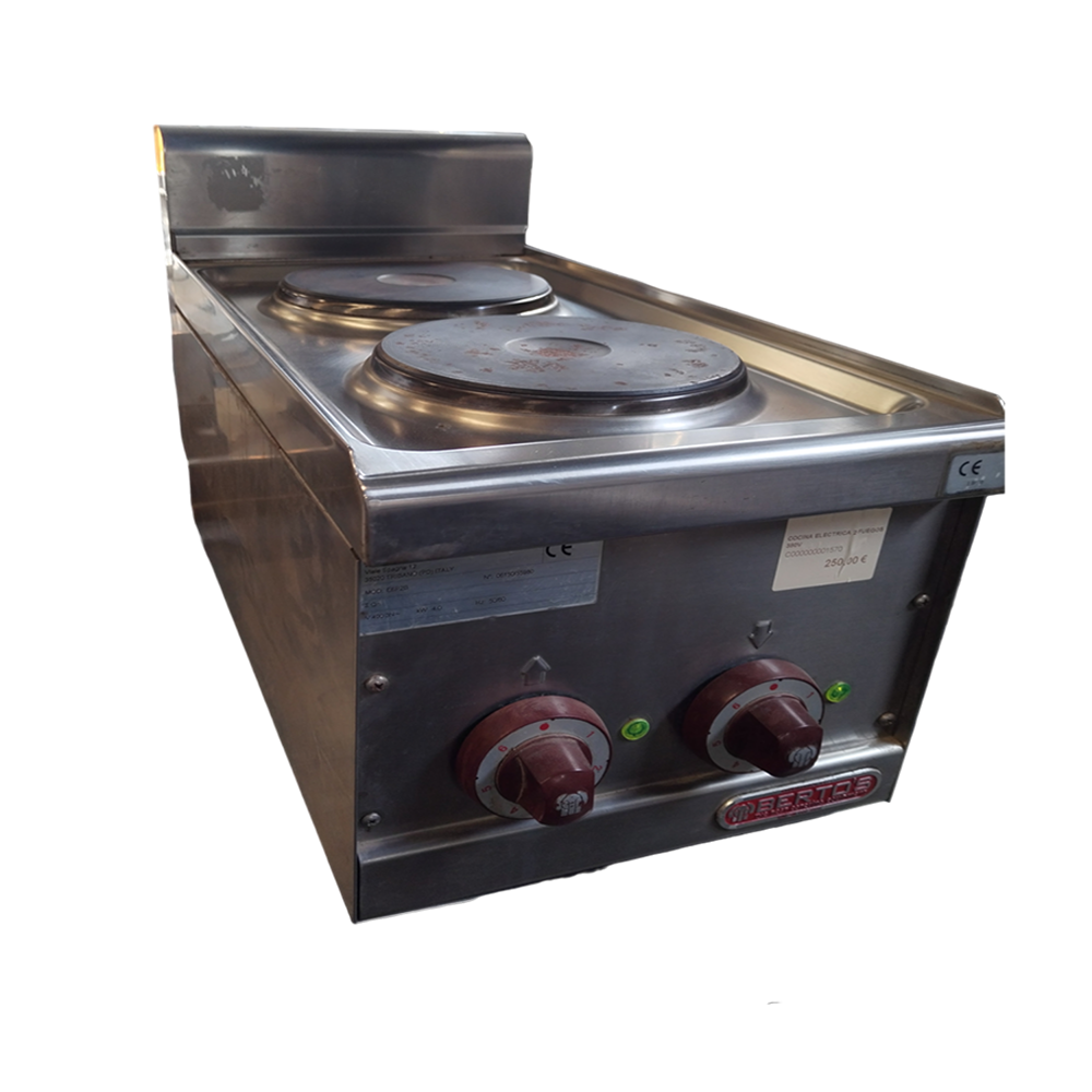 Cocina eléctrica dos fuegos