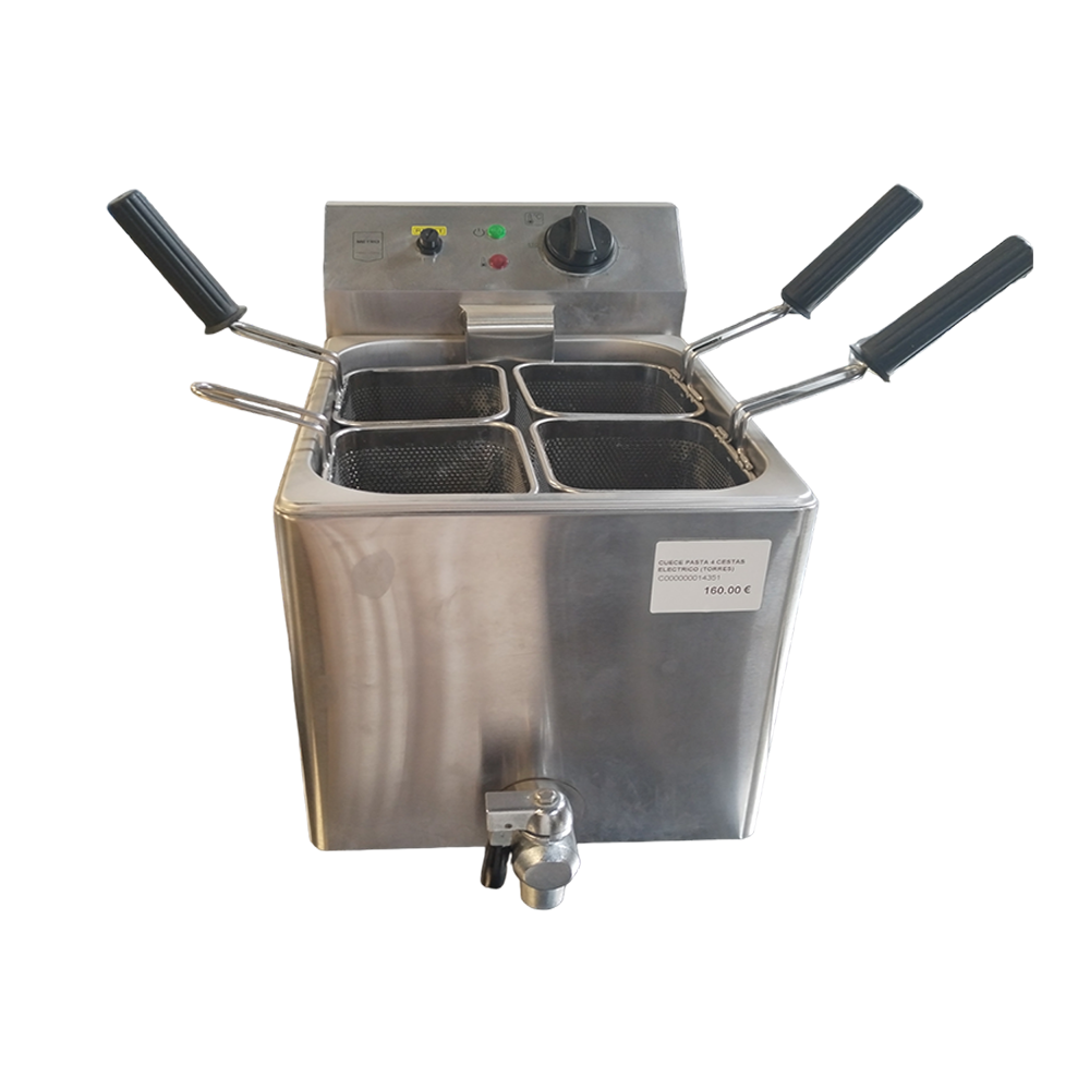 Cuece pasta industrial 4 cestas