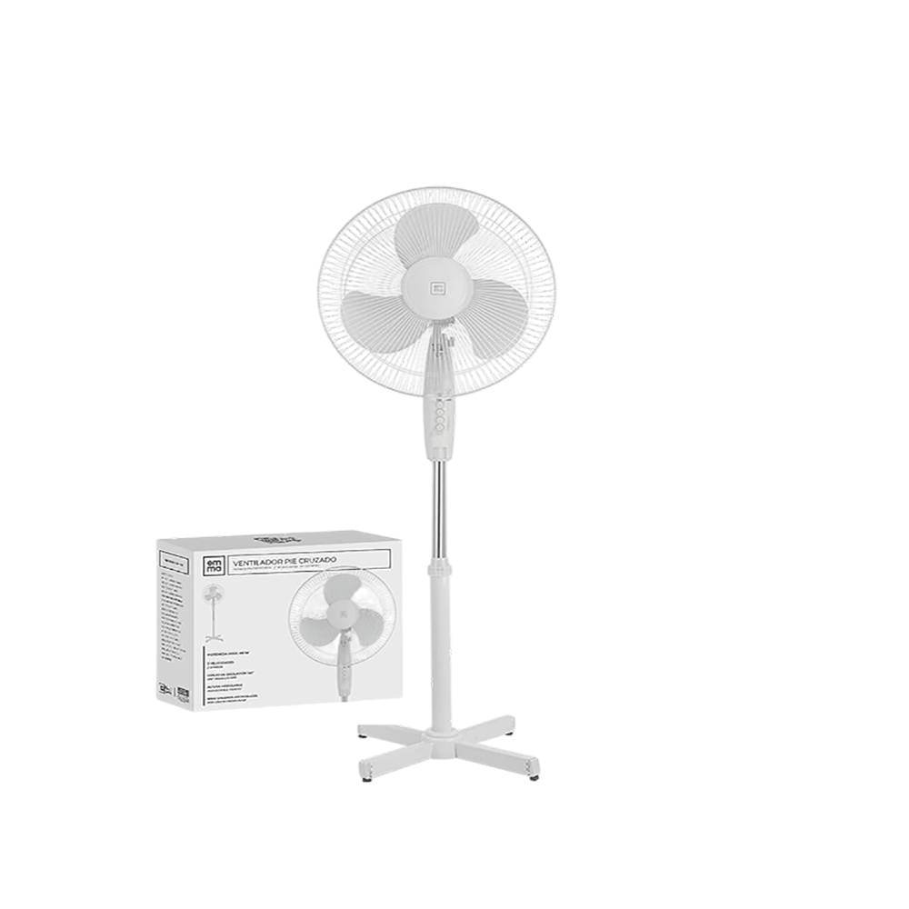 Ventilador de pie cruzado EMMA