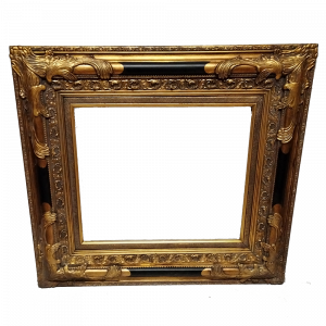 Marco dorado tallado simple